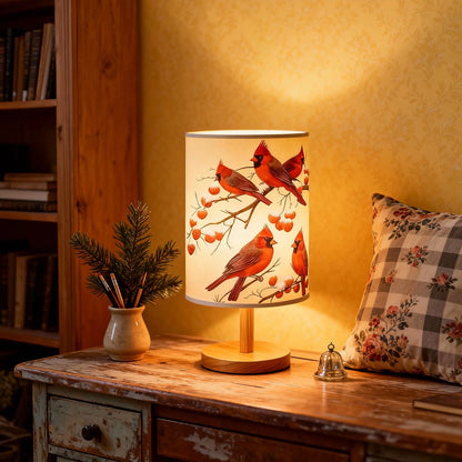 Red Bird Table Lamp, Decorative Bedside Light for Home and Gift Decor