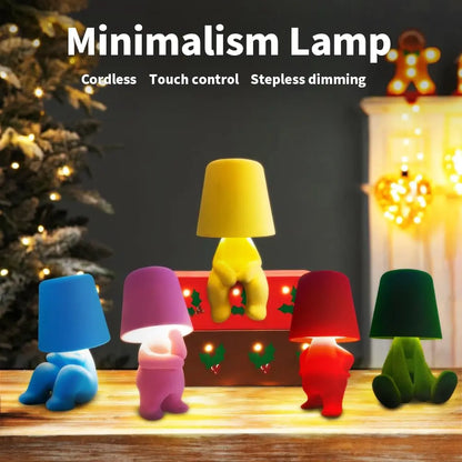 Modern Touch Control Table Lamp, 3-Way Dimmable USB Rechargeable Nightstand Light