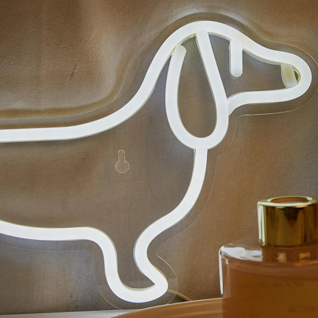 Cute Sausage Dog Neon Light, USB Powered Decorative Pet Room Lamp