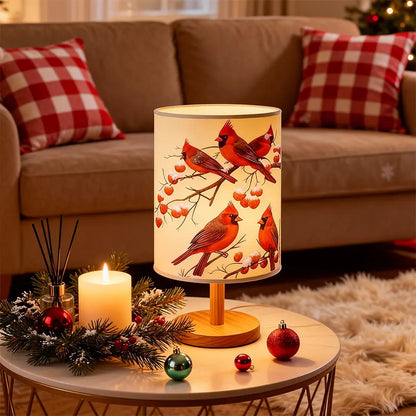 Red Bird Table Lamp, Decorative Bedside Light for Home and Gift Decor