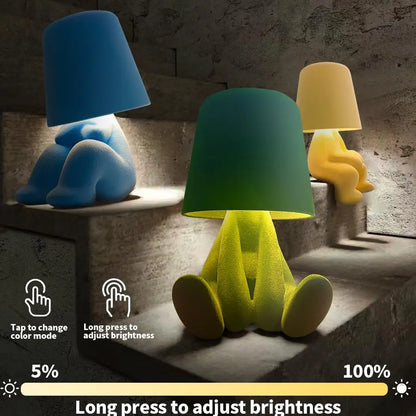 Modern Touch Control Table Lamp, 3-Way Dimmable USB Rechargeable Nightstand Light