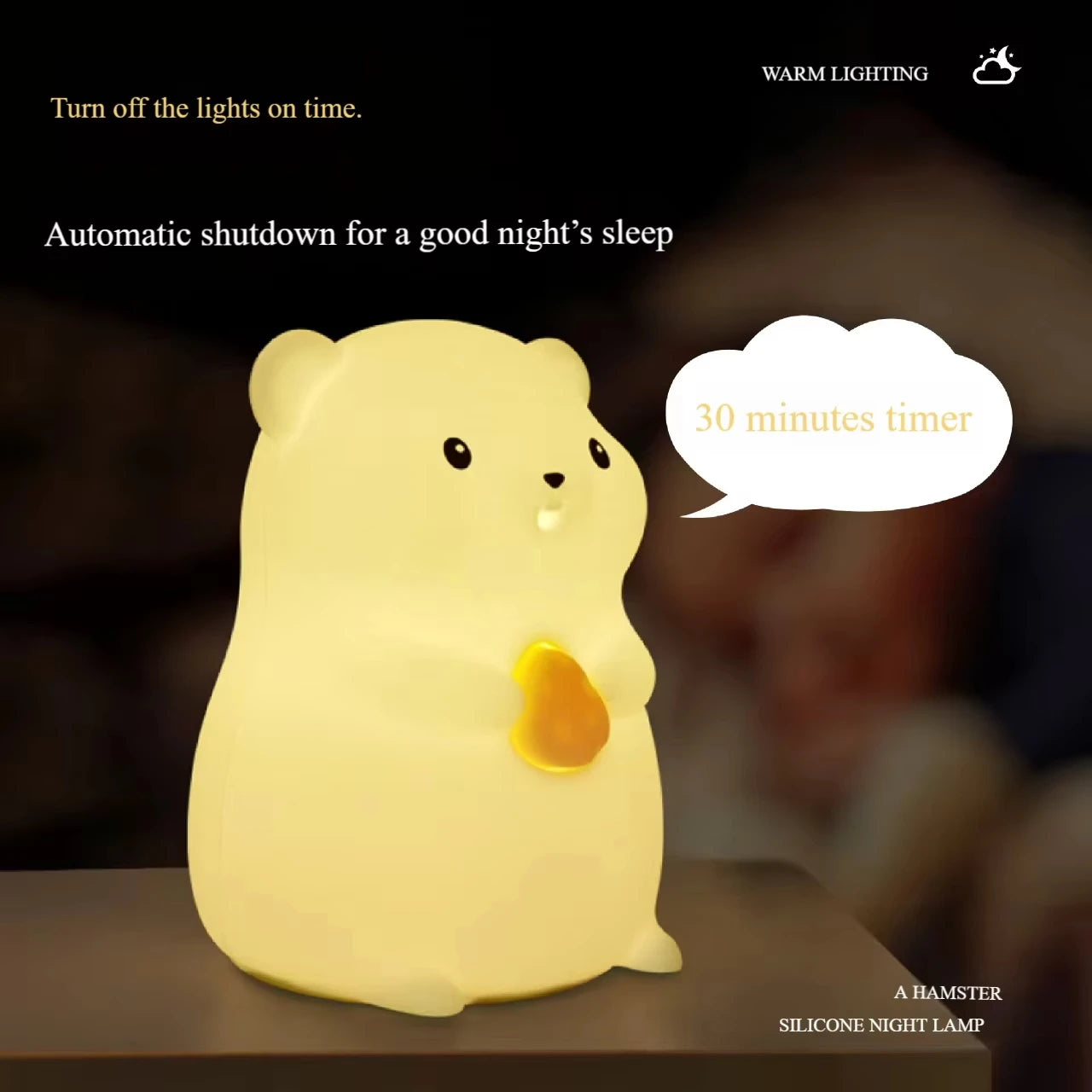Unicorn Cute Silicone LED Night Light for Kids Children USB Rechargeable Cartoon Animal Bedroom Decor Touch Night Lamp for Gifts