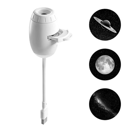 2-In-1 USB Ambient LED Portable Starry Romantic Sky Ceiling Projector Lamp 