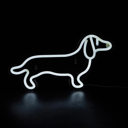 Cute Sausage Dog Neon Light, USB Powered Decorative Pet Room Lamp