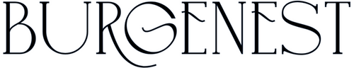 Burgenest logo in black on a white background