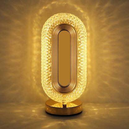 Luxury Crystal Table Lamp, Romantic Bedside Night Light