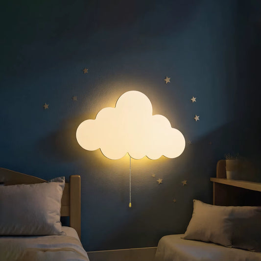 Cloud Light - Floating Cloud Wall Lamps for Nursery & Kids' Bedrooms | Battery-Operated Hanging Night Lights